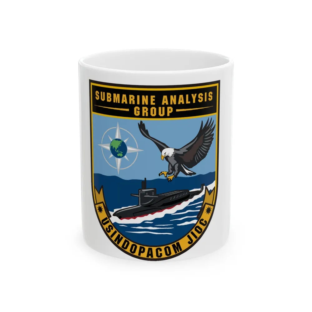 SAG USINDOPACOM JIOC (U.S. Navy) White Coffee Mug-11oz-Go Mug Yourself