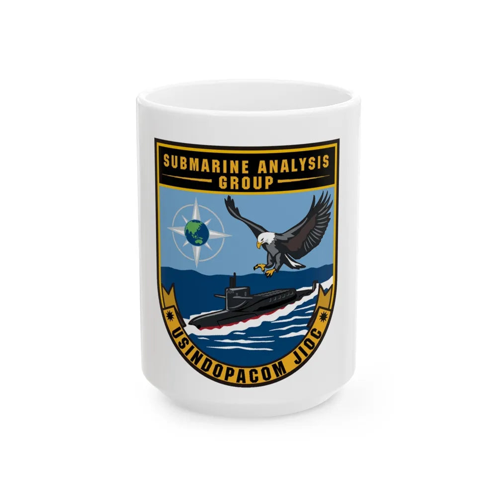 SAG USINDOPACOM JIOC (U.S. Navy) White Coffee Mug-15oz-Go Mug Yourself