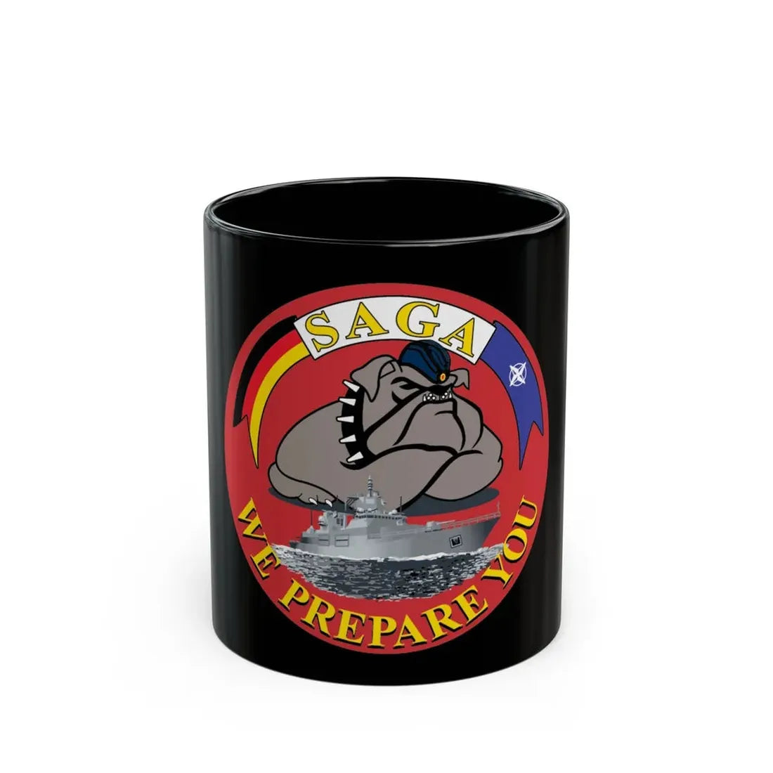 SAGA 400 (USMC) Black Coffee Mug 11oz - Go Mug Yourself