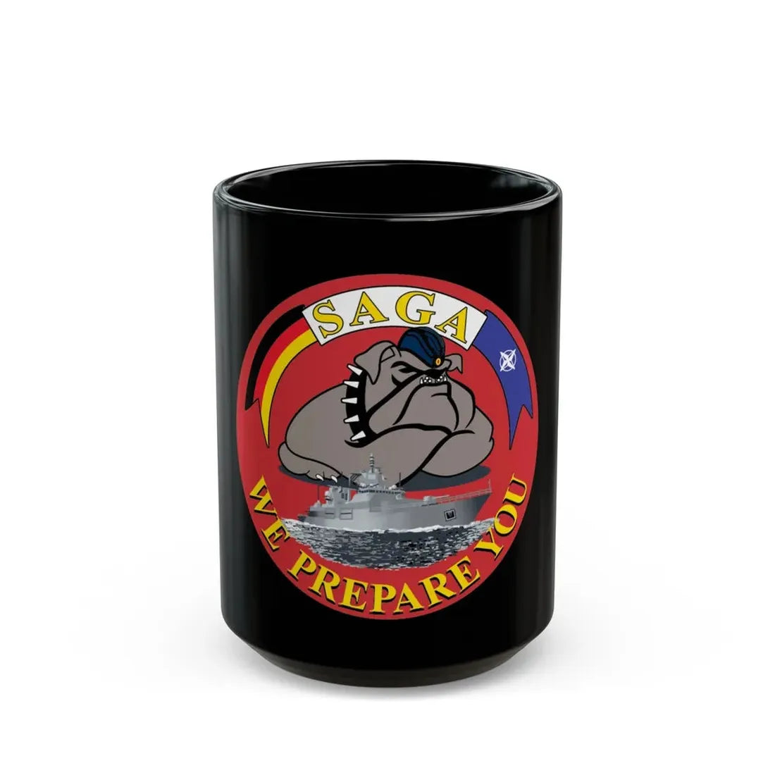 SAGA 400 (USMC) Black Coffee Mug 15oz - Go Mug Yourself