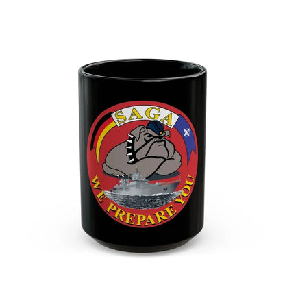 SAGA 400 (USMC) Black Coffee Mug 15oz - Go Mug Yourself