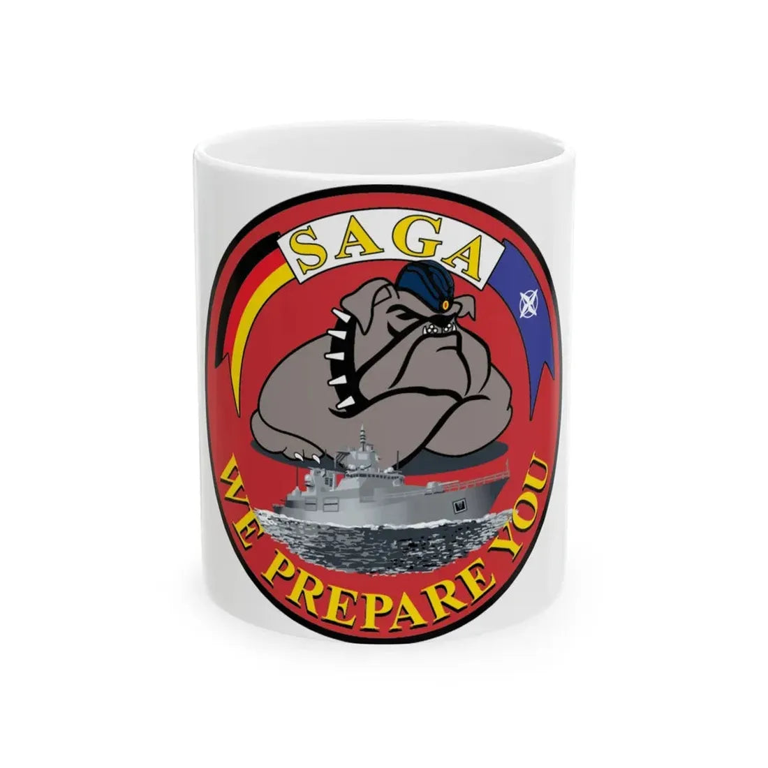 SAGA 400 (USMC) White Coffee Mug 11oz - Go Mug Yourself