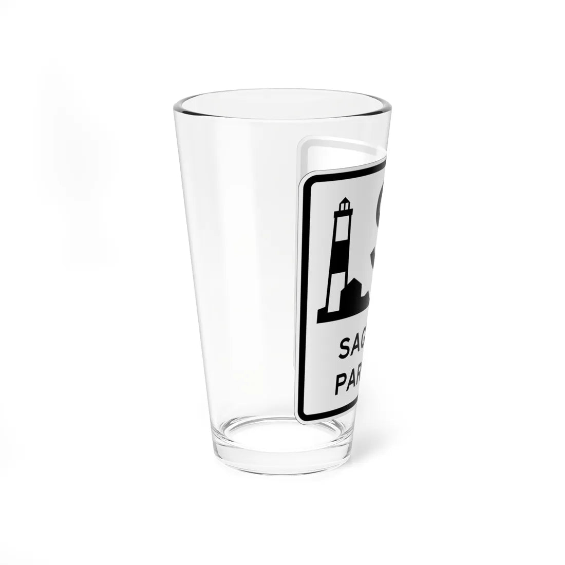 Sagtikos Pkwy Shield (New York) (Road Sign) Pint Glass 16oz - Go Mug Yourself