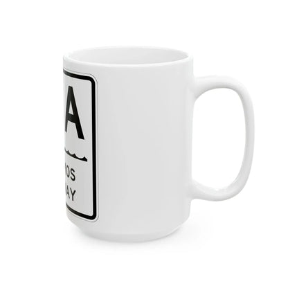 Sagtikos Pkwy Shield (New York) (Road Sign) White Coffee Mug - Go Mug Yourself