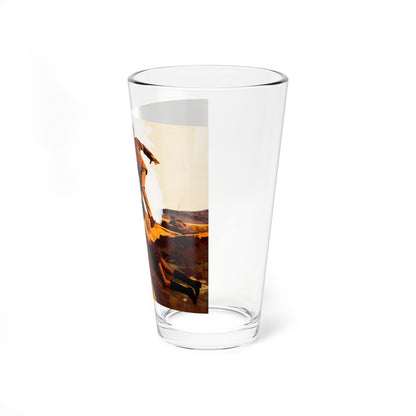 Sahara Road, Paperback Illustration (Manor Books, 1973) - Pint Glass 16oz-Go Mug Yourself