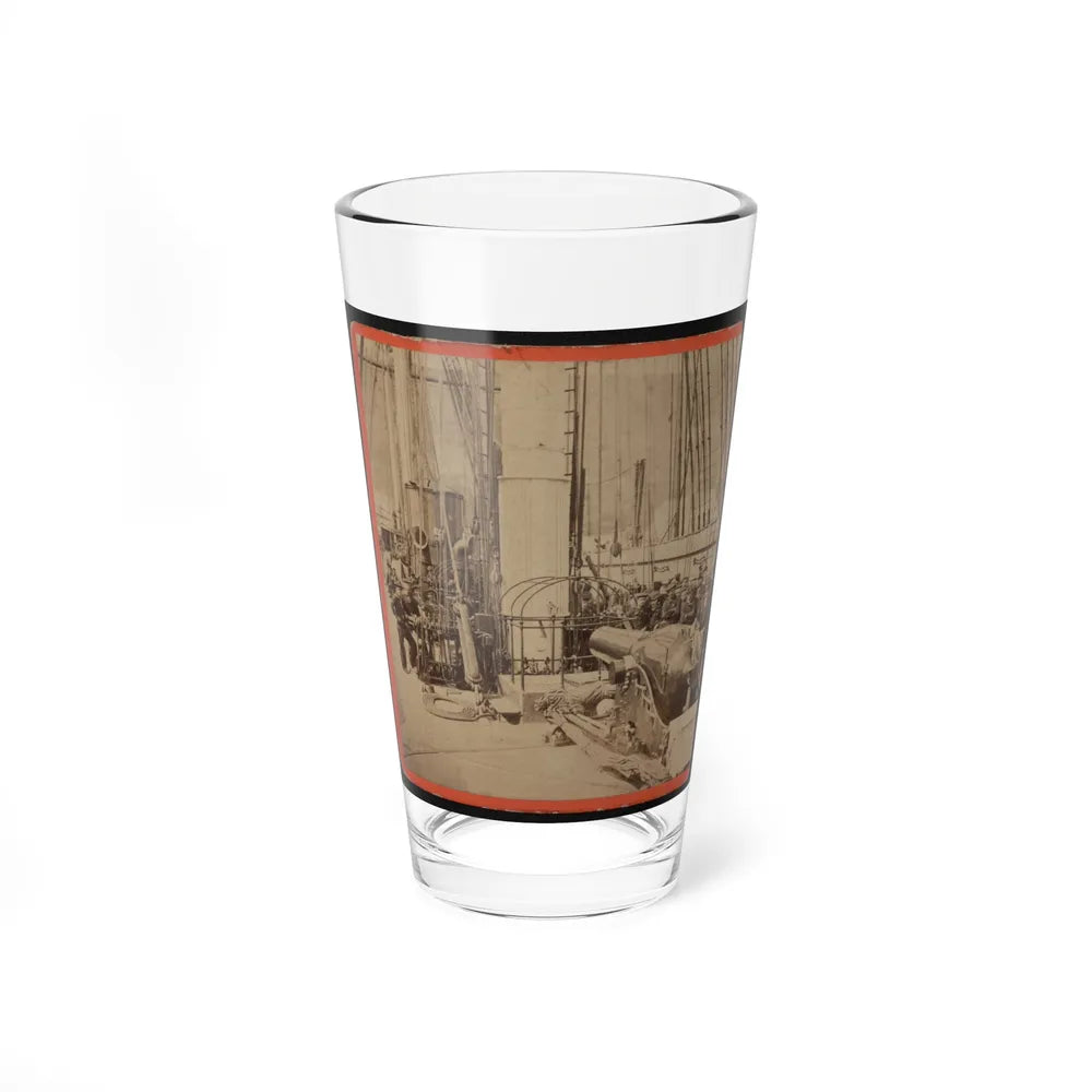 Sailors And A Cannon On Deck Of A Gunboat (U.S. Civil War) Pint Glass 16oz-16oz-Go Mug Yourself