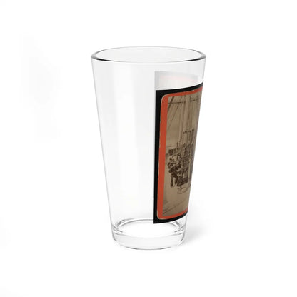 Sailors And A Cannon On Deck Of A Gunboat (U.S. Civil War) Pint Glass 16oz-Go Mug Yourself