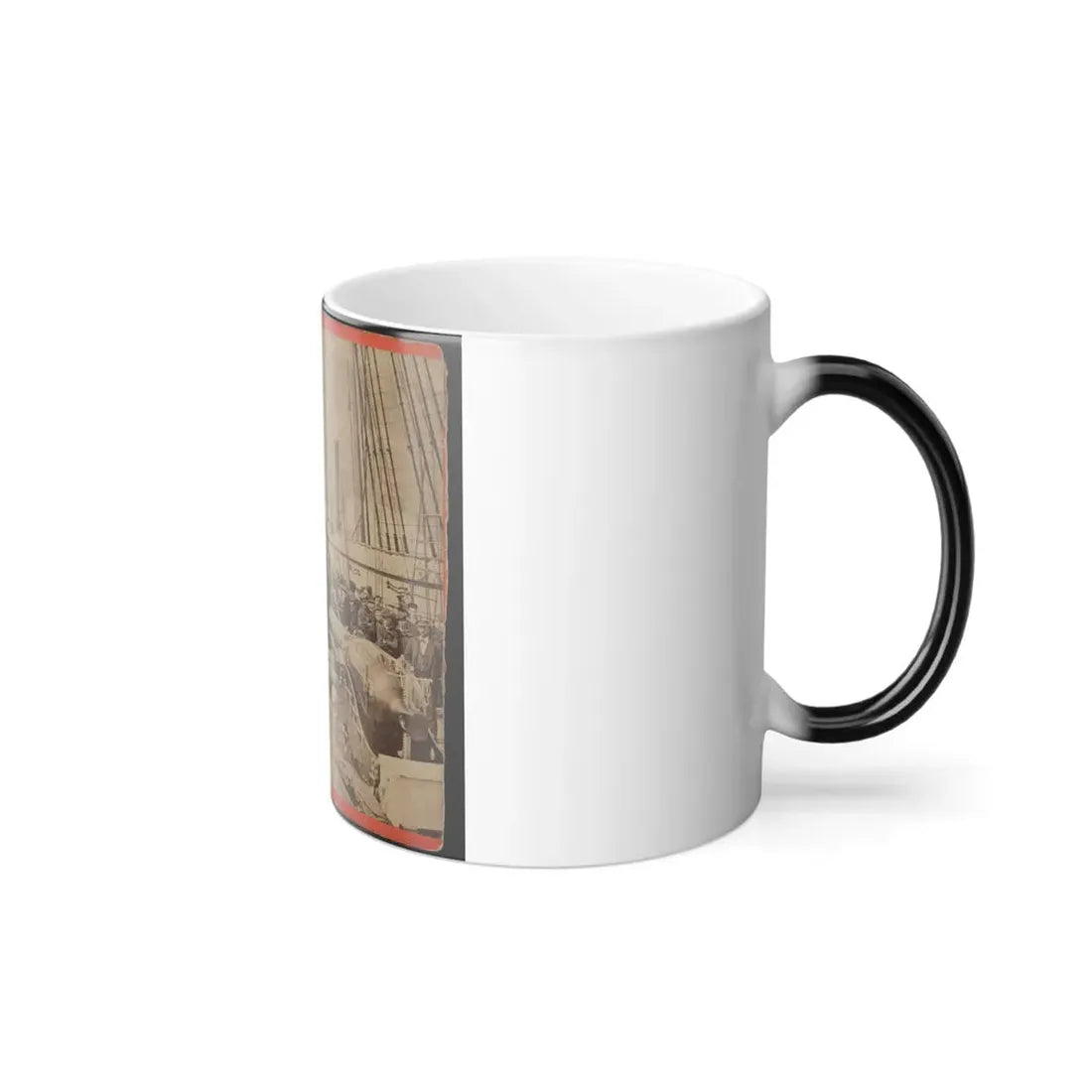 Sailors and a Cannon on Deck of a Gunboat (U.S. Civil War) Color Changing Coffee Mug 11oz - Go Mug Yourself