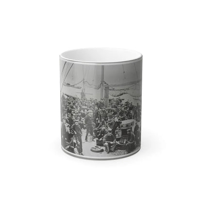 Sailors on Deck of Warship (U.S. Civil War) Color Changing Coffee Mug 11oz-11oz-Go Mug Yourself