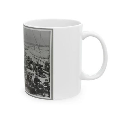 Sailors On Deck Of Warship (U.S. Civil War) White Coffee Mug-Go Mug Yourself