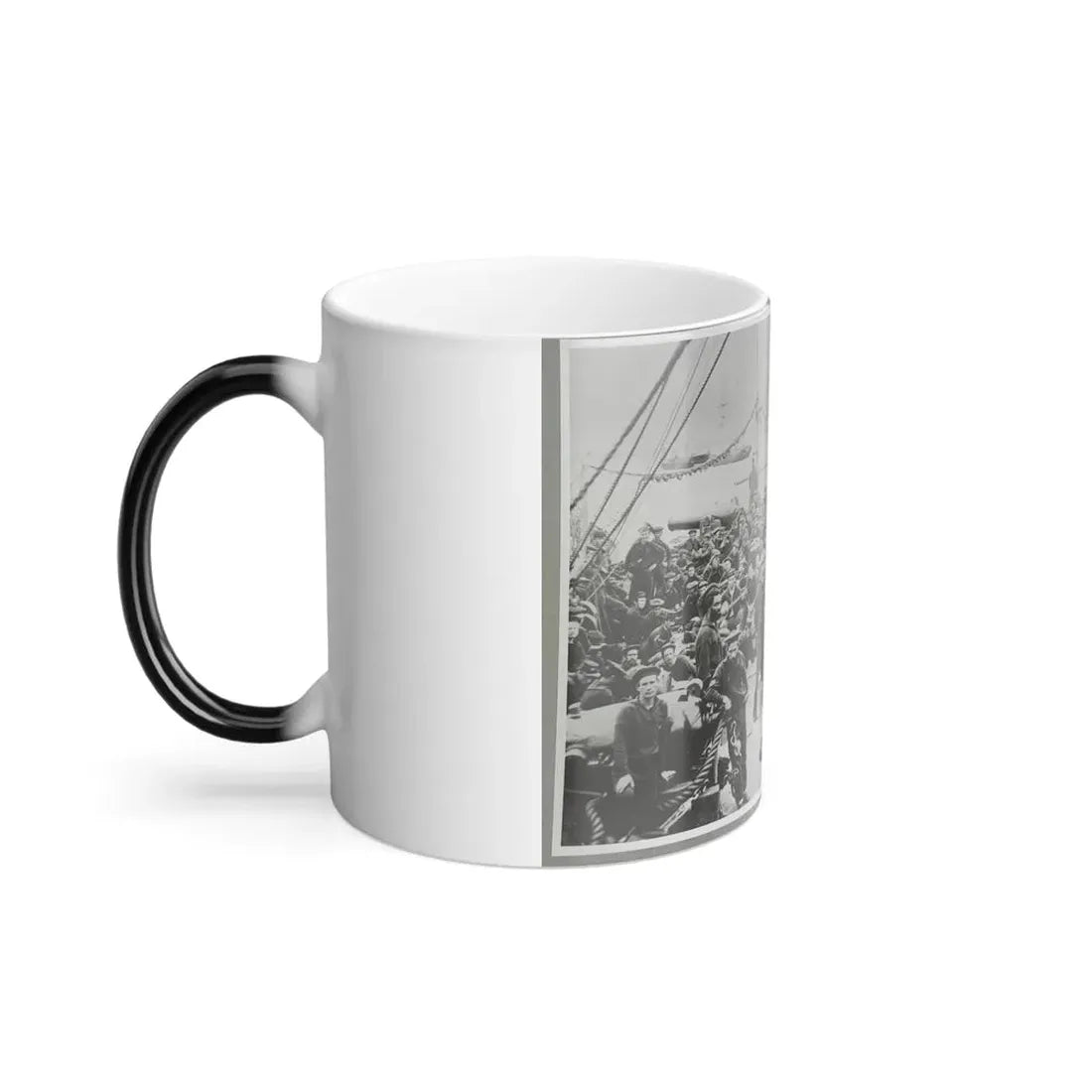 Sailors on Deck of Warship (U.S. Civil War) Color Changing Coffee Mug 11oz - Go Mug Yourself