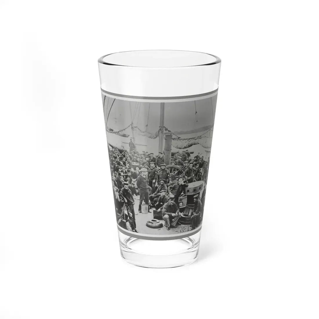 Sailors On Deck Of Warship (U.S. Civil War) Pint Glass 16oz 16oz - Go Mug Yourself
