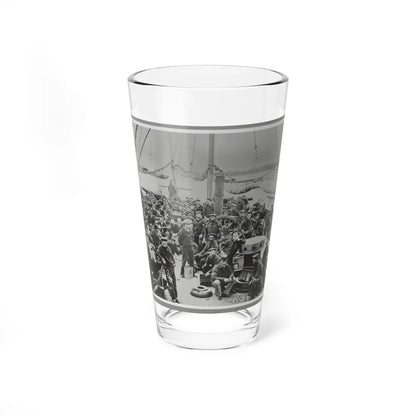Sailors On Deck Of Warship (U.S. Civil War) Pint Glass 16oz 16oz - Go Mug Yourself