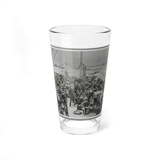 Sailors On Deck Of Warship (U.S. Civil War) Pint Glass 16oz 16oz - Go Mug Yourself