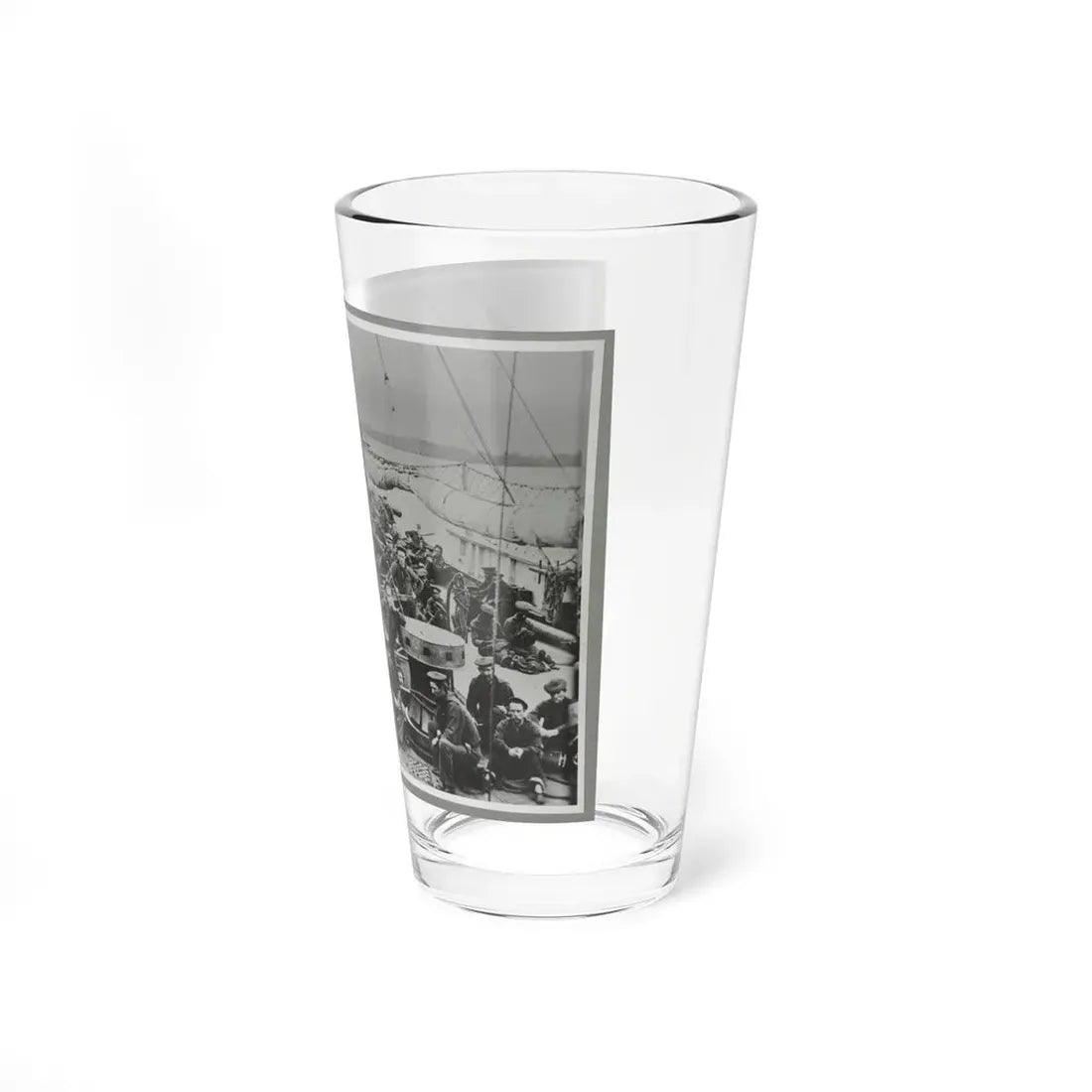 Sailors On Deck Of Warship (U.S. Civil War) Pint Glass 16oz - Go Mug Yourself