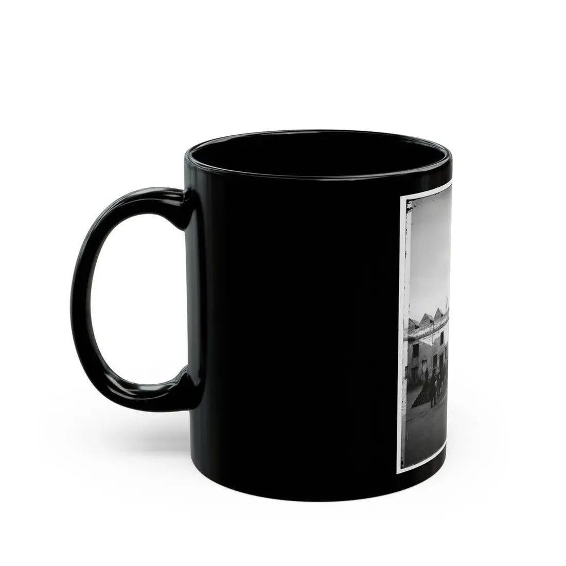 Saint Augustine, Fla. Artillery Inside Fort Marion; Tents On Rampart (U.S. Civil War) Black Coffee Mug - Go Mug Yourself