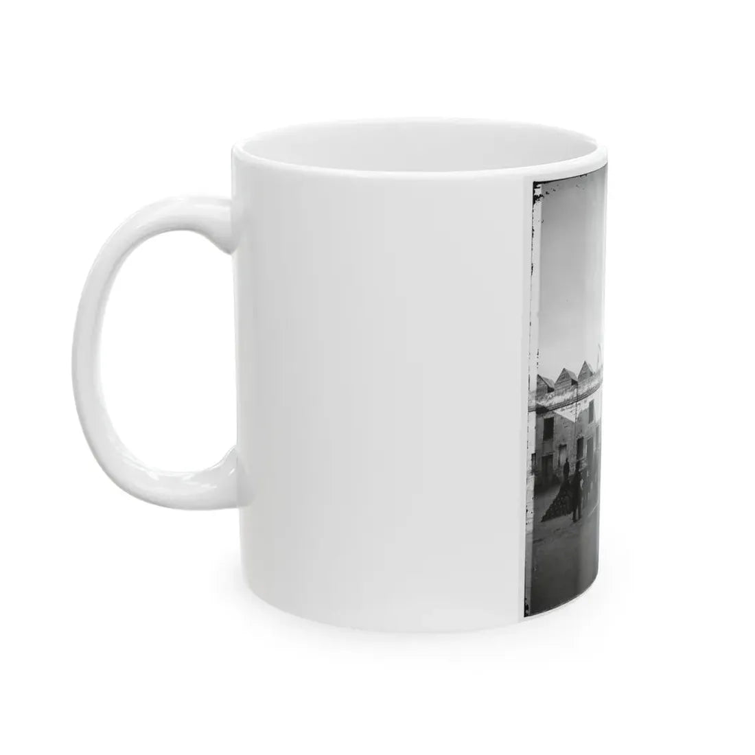 Saint Augustine, Fla. Artillery Inside Fort Marion; Tents On Rampart (U.S. Civil War) White Coffee Mug - Go Mug Yourself