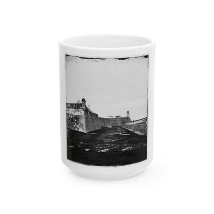 Saint Augustine, Fla. Bastions Of Fort Marion (U.S. Civil War) White Coffee Mug 15oz - Go Mug Yourself