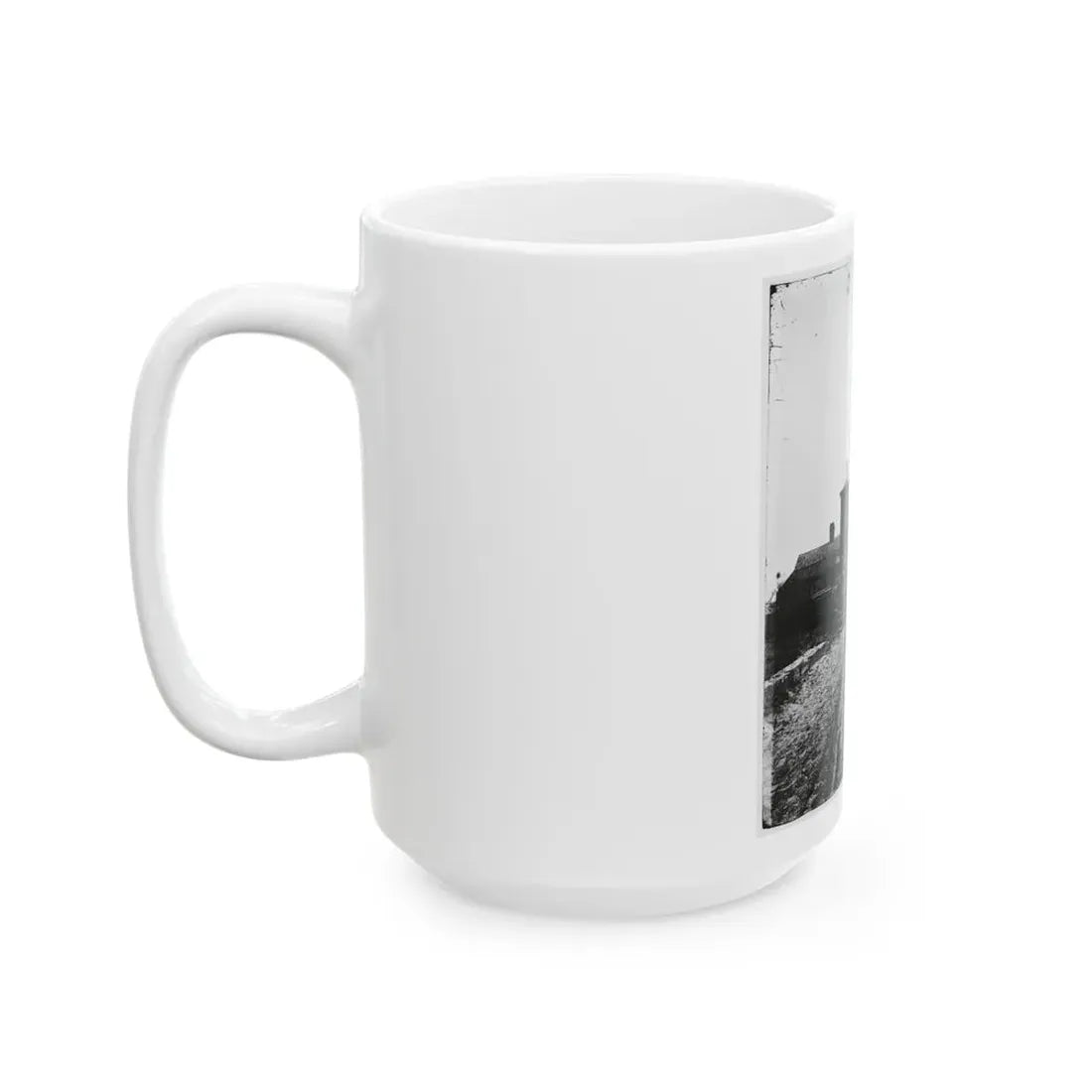 Saint Augustine, Fla. Entrance Gate, With Street And Houses Beyond (U.S. Civil War) White Coffee Mug - Go Mug Yourself