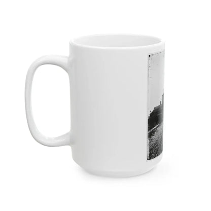 Saint Augustine, Fla. Entrance Gate, With Street And Houses Beyond (U.S. Civil War) White Coffee Mug - Go Mug Yourself