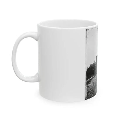 Saint Augustine, Fla. Entrance Gate, With Street And Houses Beyond (U.S. Civil War) White Coffee Mug - Go Mug Yourself