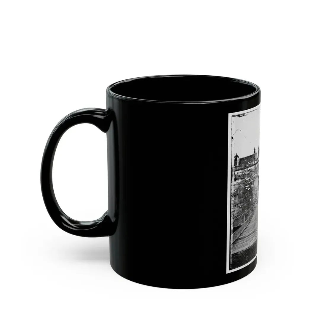 Saint Augustine, Fla. Sally Port Of Fort Marion (U.S. Civil War) Black Coffee Mug - Go Mug Yourself