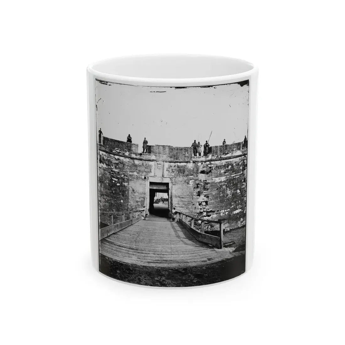 Saint Augustine, Fla. Sally Port Of Fort Marion (U.S. Civil War) White Coffee Mug 11oz - Go Mug Yourself