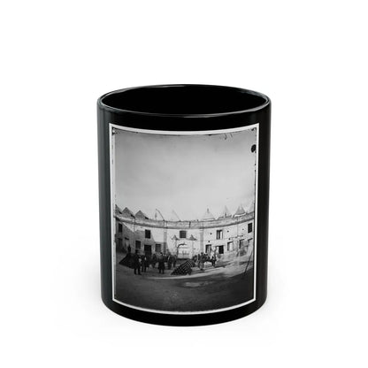 Saint Augustine, Fla. Artillery Inside Fort Marion; Tents On Rampart (U.S. Civil War) Black Coffee Mug-11oz-Go Mug Yourself