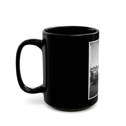 Saint Augustine, Fla. Artillery Inside Fort Marion; Tents On Rampart (U.S. Civil War) Black Coffee Mug-Go Mug Yourself