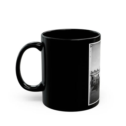 Saint Augustine, Fla. Artillery Inside Fort Marion; Tents On Rampart (U.S. Civil War) Black Coffee Mug-Go Mug Yourself