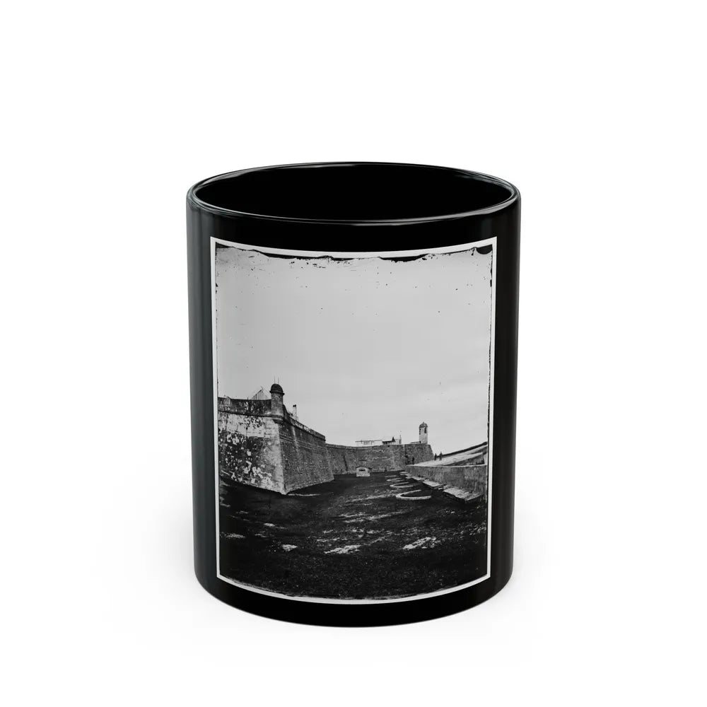 Saint Augustine, Fla. Bastions Of Fort Marion (U.S. Civil War) Black Coffee Mug-11oz-Go Mug Yourself