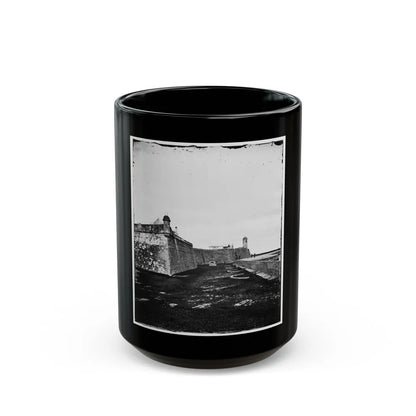 Saint Augustine, Fla. Bastions Of Fort Marion (U.S. Civil War) Black Coffee Mug-15oz-Go Mug Yourself