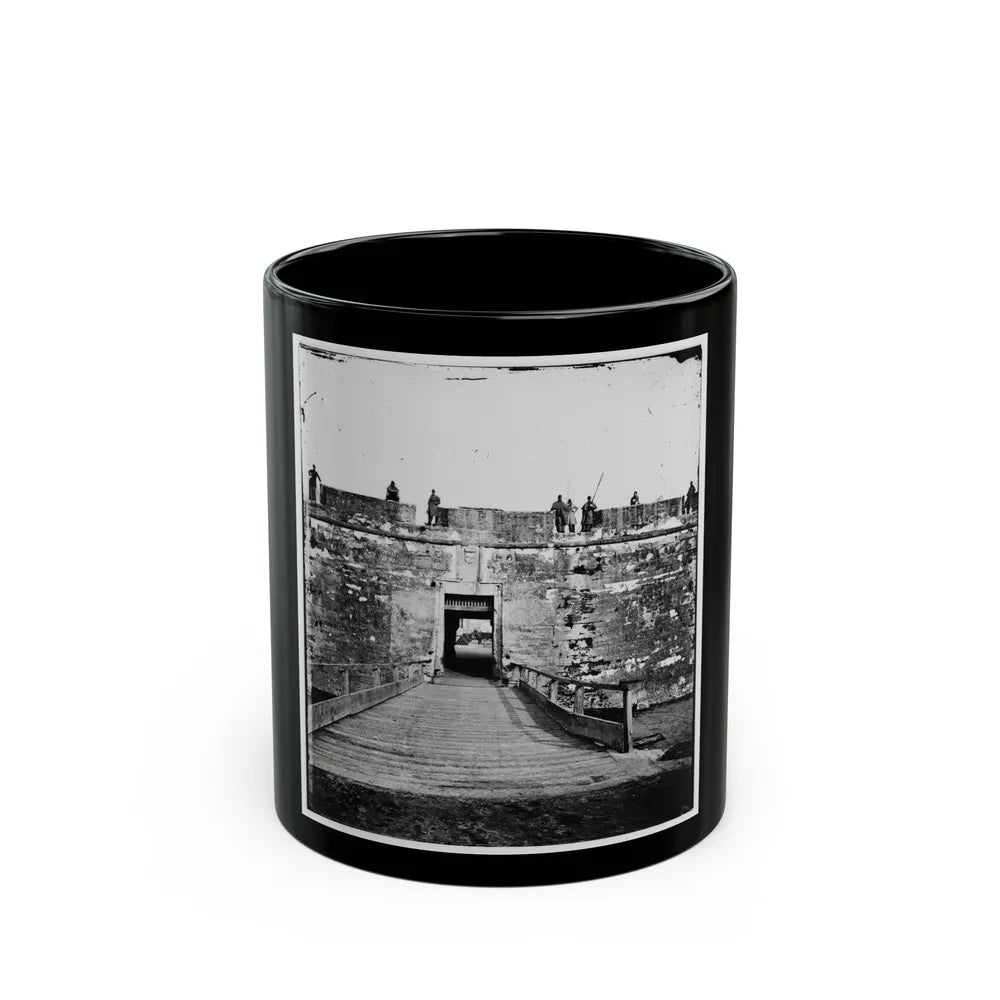 Saint Augustine, Fla. Sally Port Of Fort Marion (U.S. Civil War) Black Coffee Mug-11oz-Go Mug Yourself