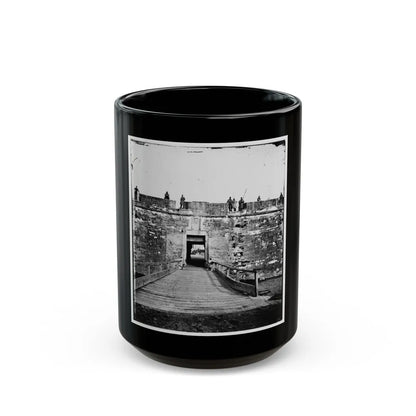 Saint Augustine, Fla. Sally Port Of Fort Marion (U.S. Civil War) Black Coffee Mug-15oz-Go Mug Yourself