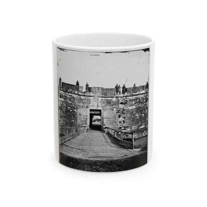 Saint Augustine, Fla. Sally Port Of Fort Marion (U.S. Civil War) White Coffee Mug-11oz-Go Mug Yourself