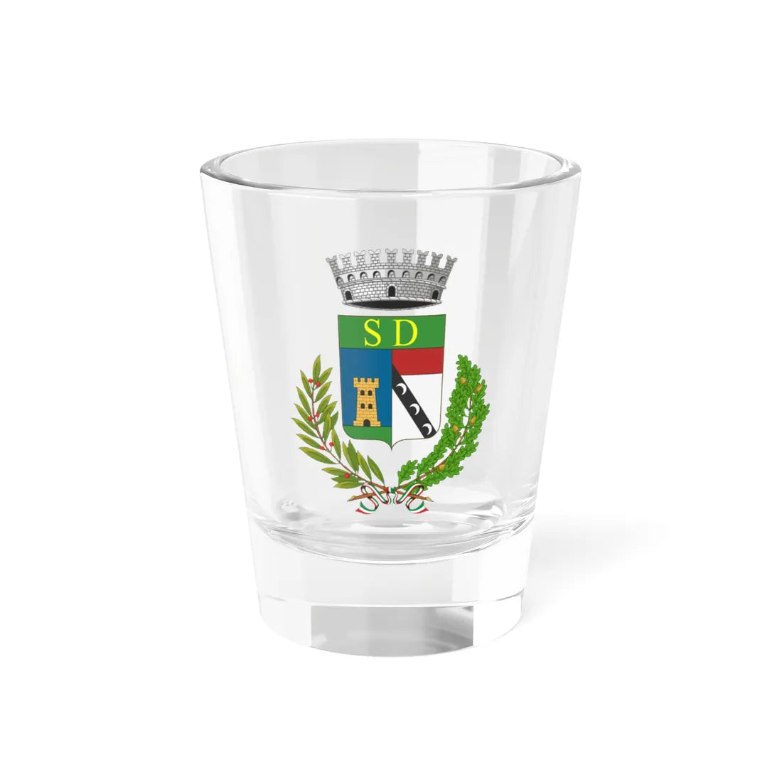 Saint-Denis-Stemma (Italy) (Coat of Arms) Shot Glass 1.5oz 1.5oz - Go Mug Yourself