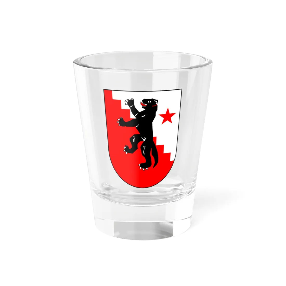 Saint-Gingolph Wappen (Switzerland) (Coat of Arms) Shot Glass 1.5oz 1.5oz - Go Mug Yourself