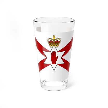 Saint Patricks flag for Northern Ireland crowned (Ireland) Pint Glass 16oz 16oz - Go Mug Yourself
