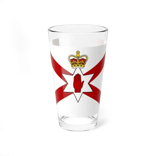 Saint Patricks flag for Northern Ireland crowned (Ireland) Pint Glass 16oz 16oz - Go Mug Yourself