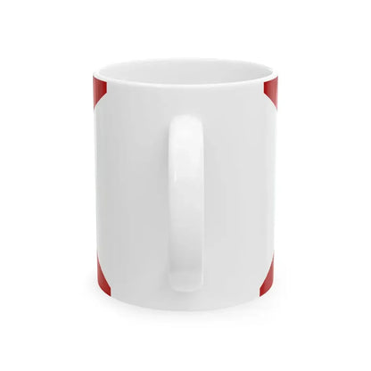 Saint Patricks flag for Northern Ireland crowned (Ireland) White Coffee Mug - Go Mug Yourself