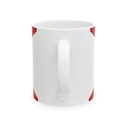 Saint Patricks flag for Northern Ireland crowned (Ireland) White Coffee Mug - Go Mug Yourself