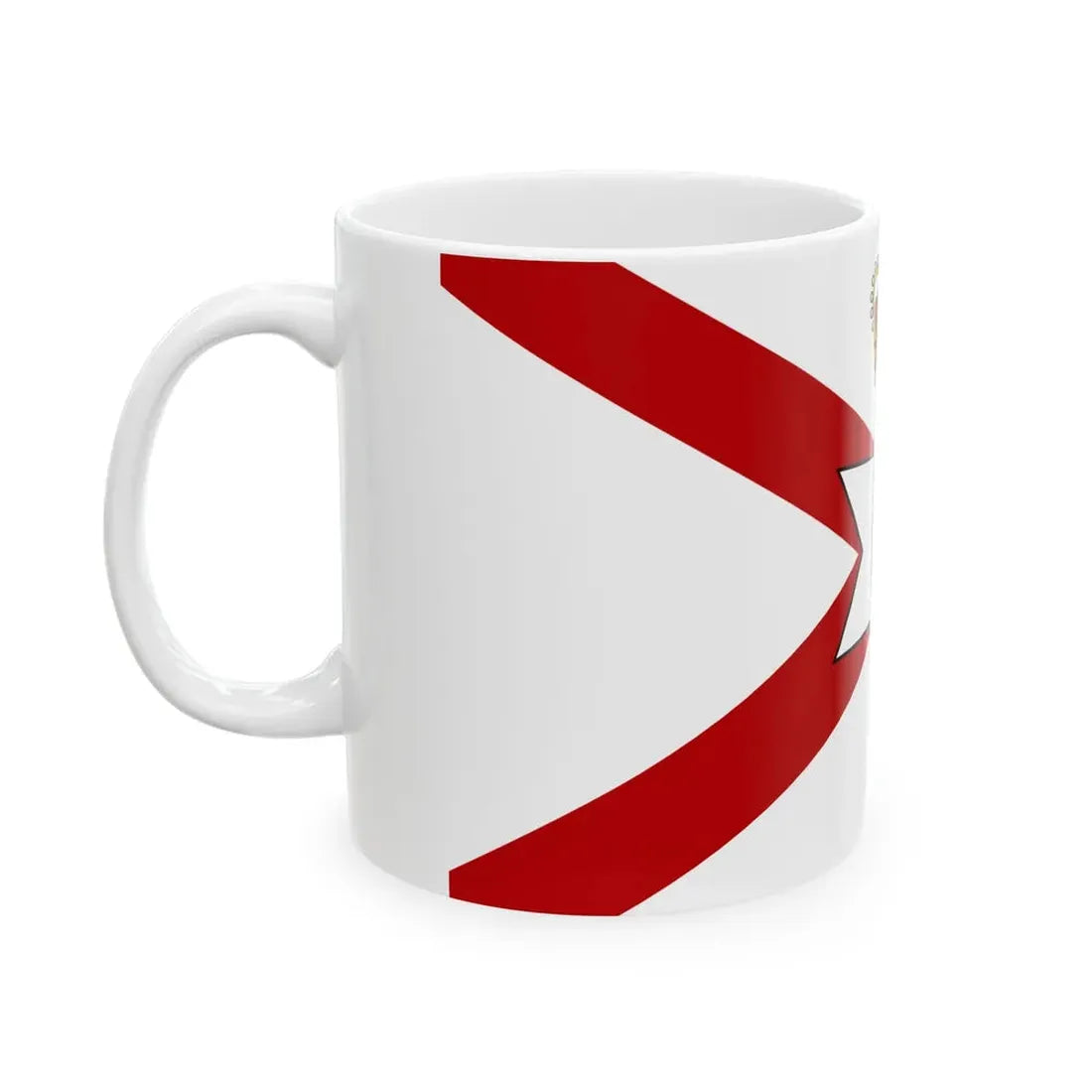 Saint Patricks flag for Northern Ireland crowned (Ireland) White Coffee Mug - Go Mug Yourself