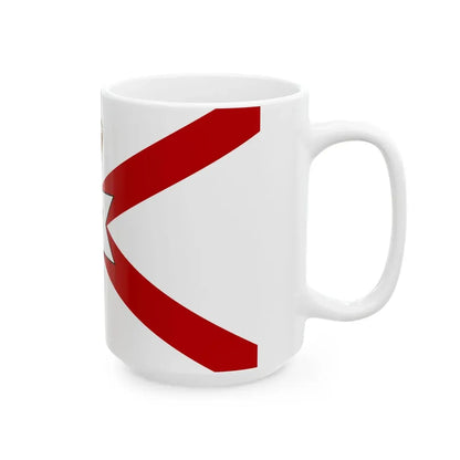Saint Patricks flag for Northern Ireland crowned (Ireland) White Coffee Mug - Go Mug Yourself