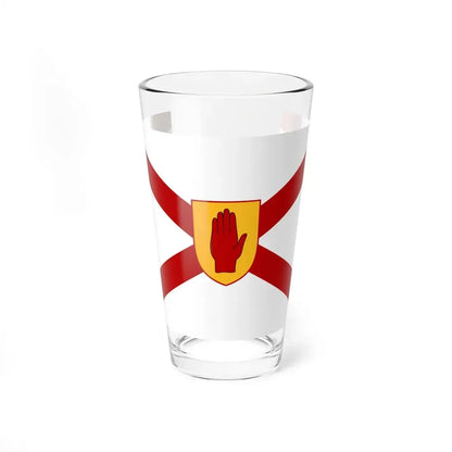 Saint Patricks flag for Northern Ireland golden shield (Ireland) Pint Glass 16oz 16oz - Go Mug Yourself
