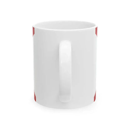 Saint Patricks flag for Northern Ireland golden shield (Ireland) White Coffee Mug - Go Mug Yourself