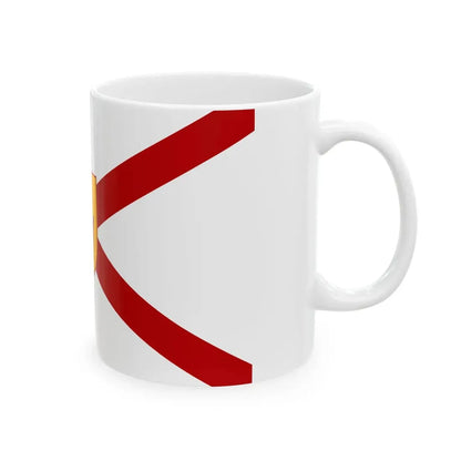Saint Patricks flag for Northern Ireland golden shield (Ireland) White Coffee Mug - Go Mug Yourself