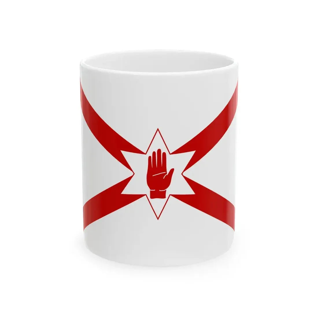 Saint Patricks flag for Northern Ireland (Ireland) White Coffee Mug 11oz - Go Mug Yourself