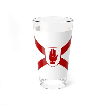 Saint Patricks flag for Northern Ireland shield (Ireland) Pint Glass 16oz 16oz - Go Mug Yourself