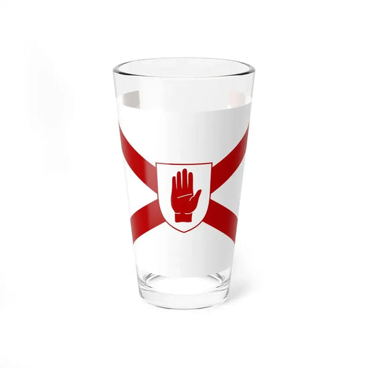 Saint Patricks flag for Northern Ireland shield (Ireland) Pint Glass 16oz 16oz - Go Mug Yourself