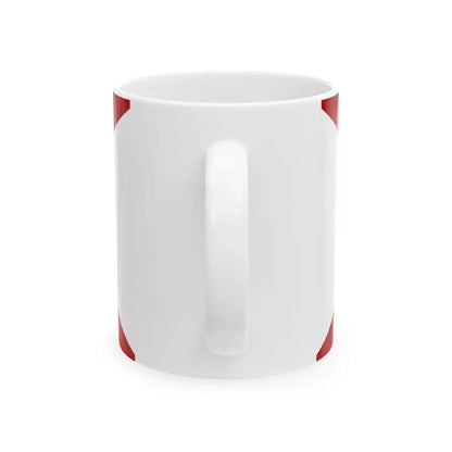 Saint Patricks flag for Northern Ireland shield (Ireland) White Coffee Mug - Go Mug Yourself
